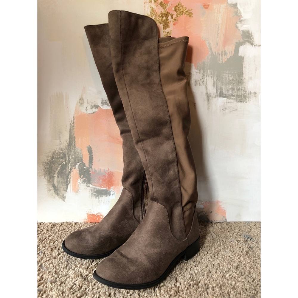 💕Summer Sale💕 Brown Suede Riding Boots